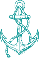 dessin ancre bleu clair