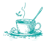 dessin cafe bleu clair