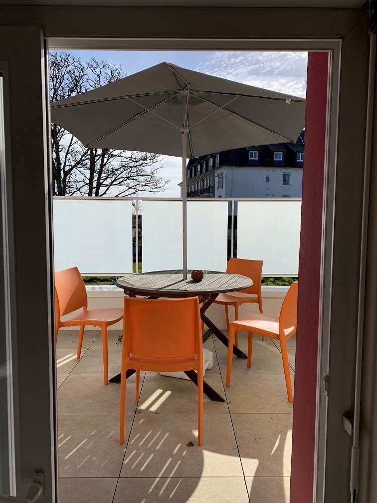 Le mandarine hotel baie du crozon terrasse